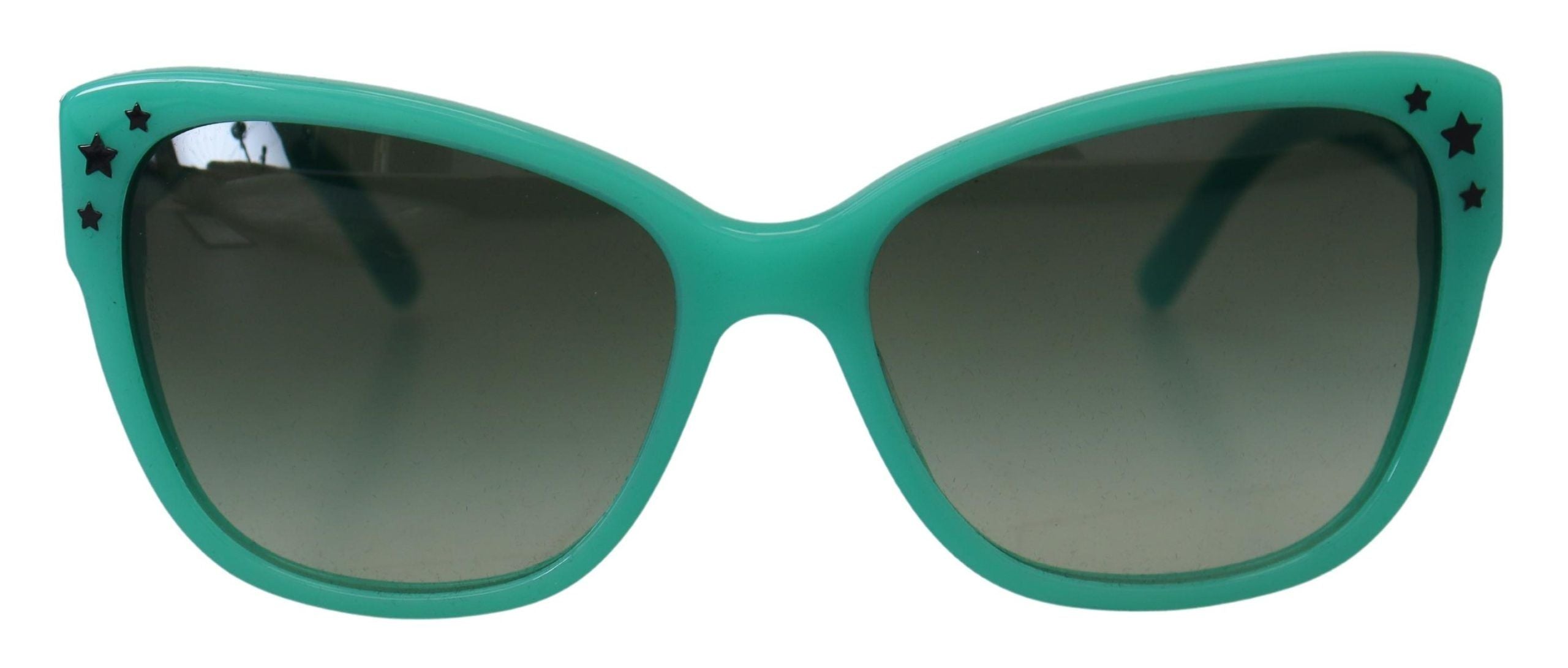 Dolce & Gabbana Green Stars Acetate Square Shades DG4124  Sunglasses Dolce & Gabbana