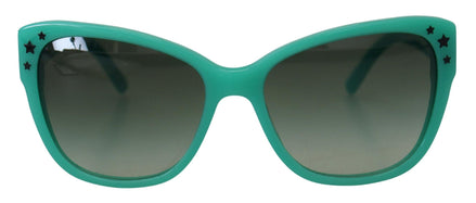 Dolce & Gabbana Green Stars Acetate Square Shades DG4124  Sunglasses Dolce & Gabbana