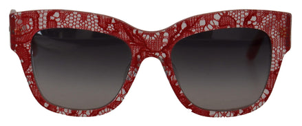 Dolce & Gabbana Red Lace Acetate Rectangle Shades  DG4231F  Sunglasses Dolce & Gabbana