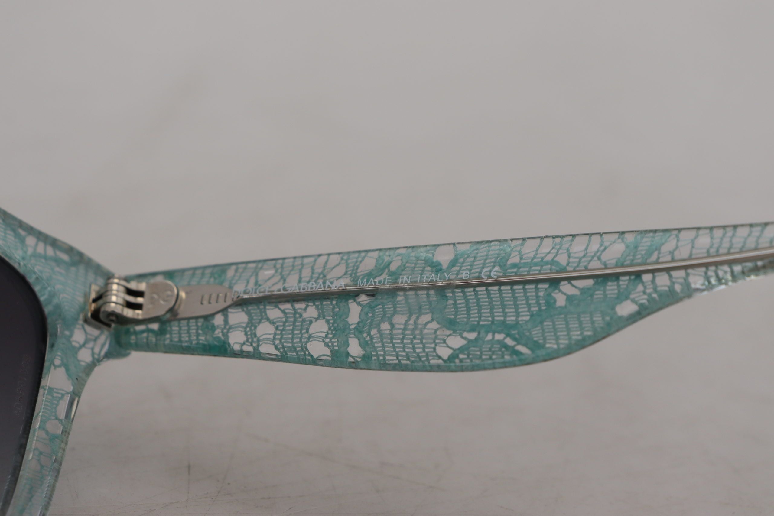 Dolce & Gabbana Blue Lace Acetate Crystal Round DG4190 Sunglasses Dolce & Gabbana