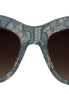 Dolce & Gabbana Blue Lace Acetate Crystal Butterfly DG4231 Sunglasses Dolce & Gabbana