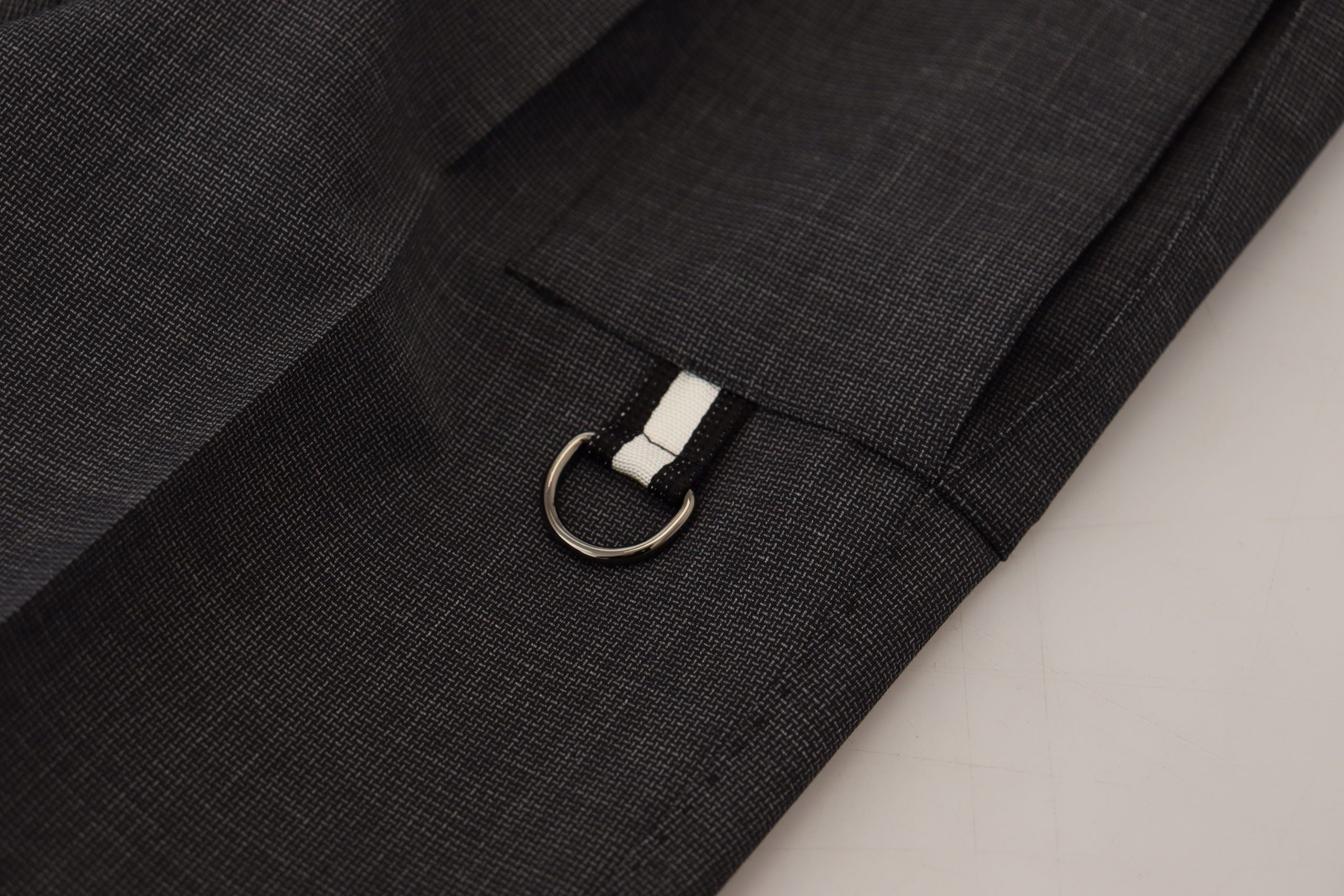 Dolce & Gabbana Gray Checked Cargo Trousers Stretch Pants Dolce & Gabbana