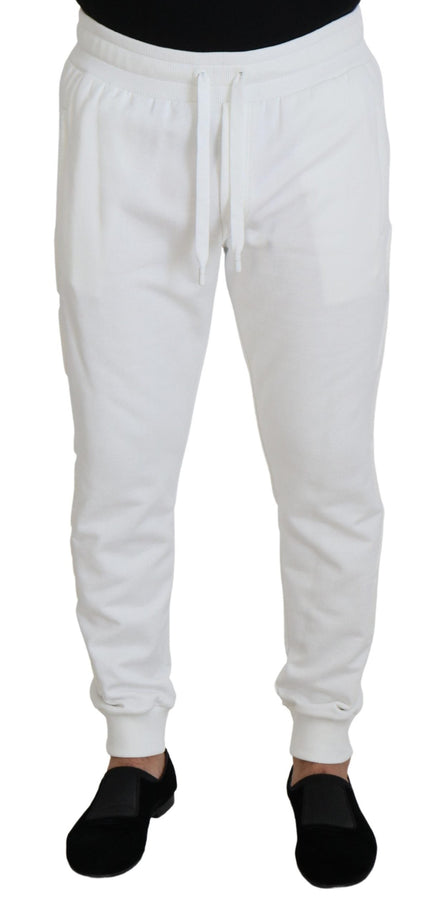 Dolce & Gabbana White Sport Logo Cotton Sweatpants Trousers Pants Dolce & Gabbana