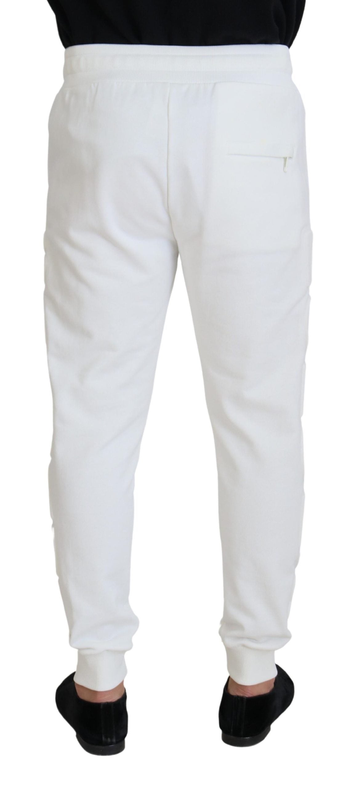 Dolce & Gabbana White Sport Logo Cotton Sweatpants Trousers Pants Dolce & Gabbana
