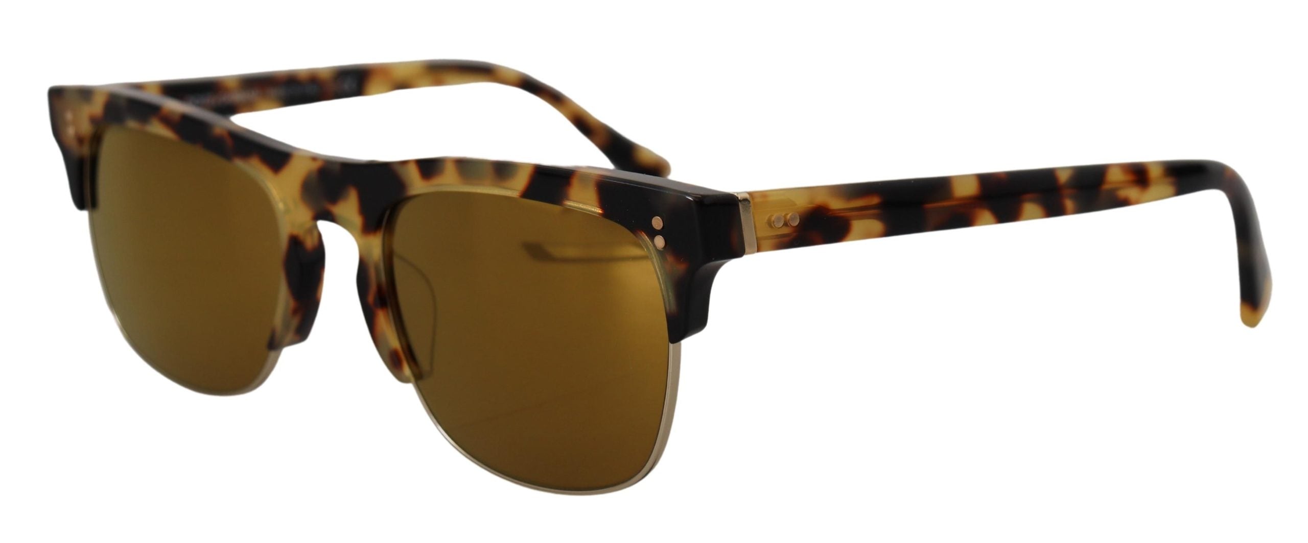 Dolce & Gabbana Brown Gold Acetate Havana DG430A Sunglasses Dolce & Gabbana