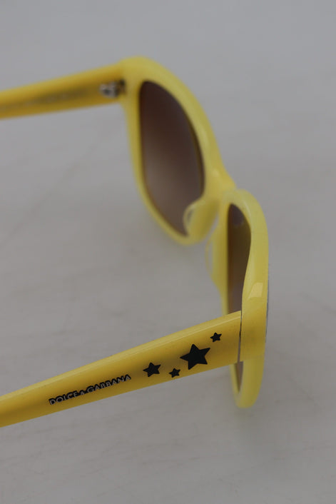 Dolce & Gabbana Yellow Acetate Frame Stars Embellishment DG4124 Sunglasses Dolce & Gabbana