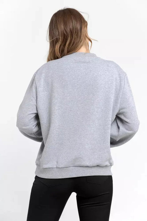 Trussardi Gray Cotton Women Sweatshirt Trussardi
