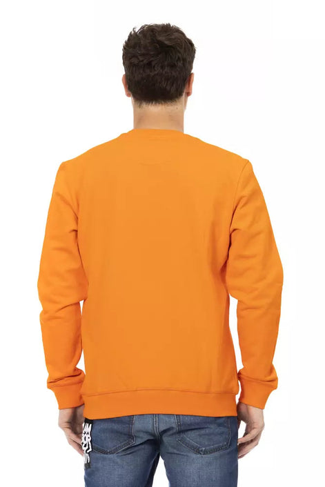 Automobili Lamborghini Orange Cotton Men's Sweater Automobili Lamborghini
