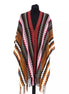 Missoni Multicolor Wool Women Poncho Missoni