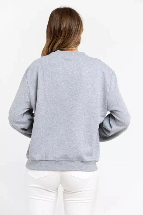 Trussardi Gray Cotton Women Sweatshirt Trussardi