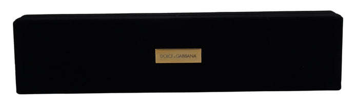 Dolce & Gabbana Black Velvet Logo Plaque Storage Bracelet Jewelry Box Dolce & Gabbana