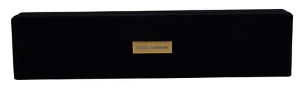 Dolce & Gabbana Black Velvet Logo Plaque Storage Bracelet Jewelry Box Dolce & Gabbana
