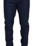 Dolce & Gabbana Blue Cotton Chino Formal Pants Dolce & Gabbana