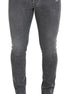 Dolce & Gabbana Grey Washed Cotton Skinny Denim Jeans Dolce & Gabbana