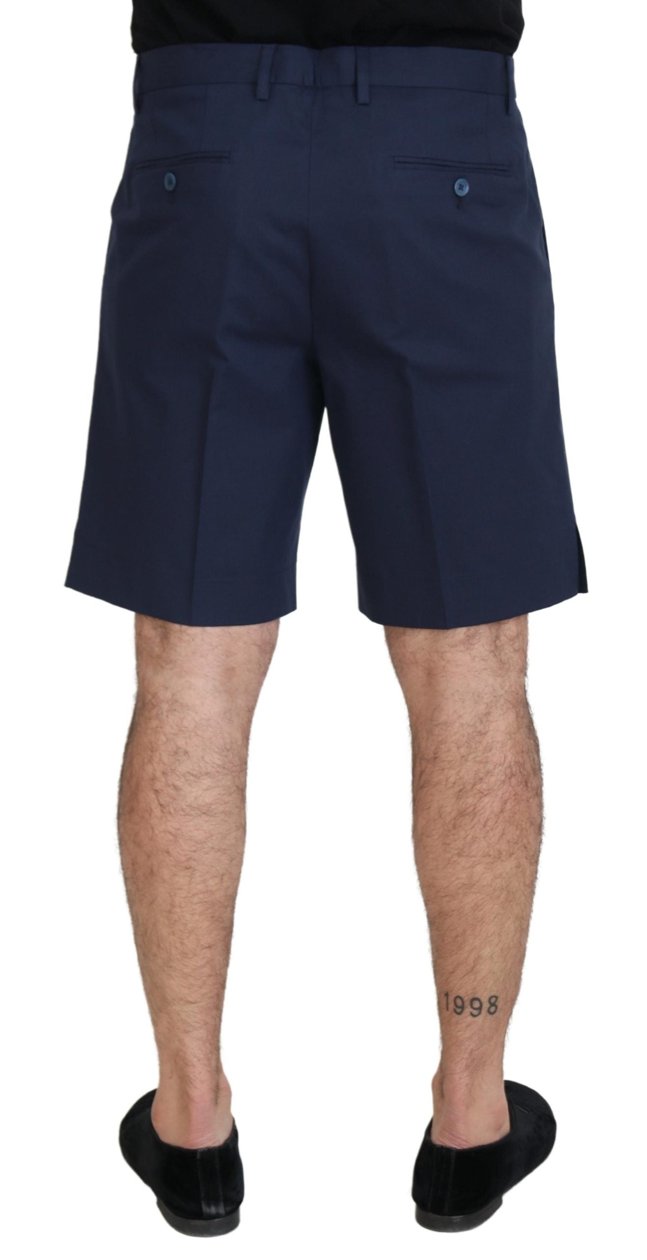 Dolce & Gabbana Blue Chinos Cotton Stretch Casual Shorts Dolce & Gabbana