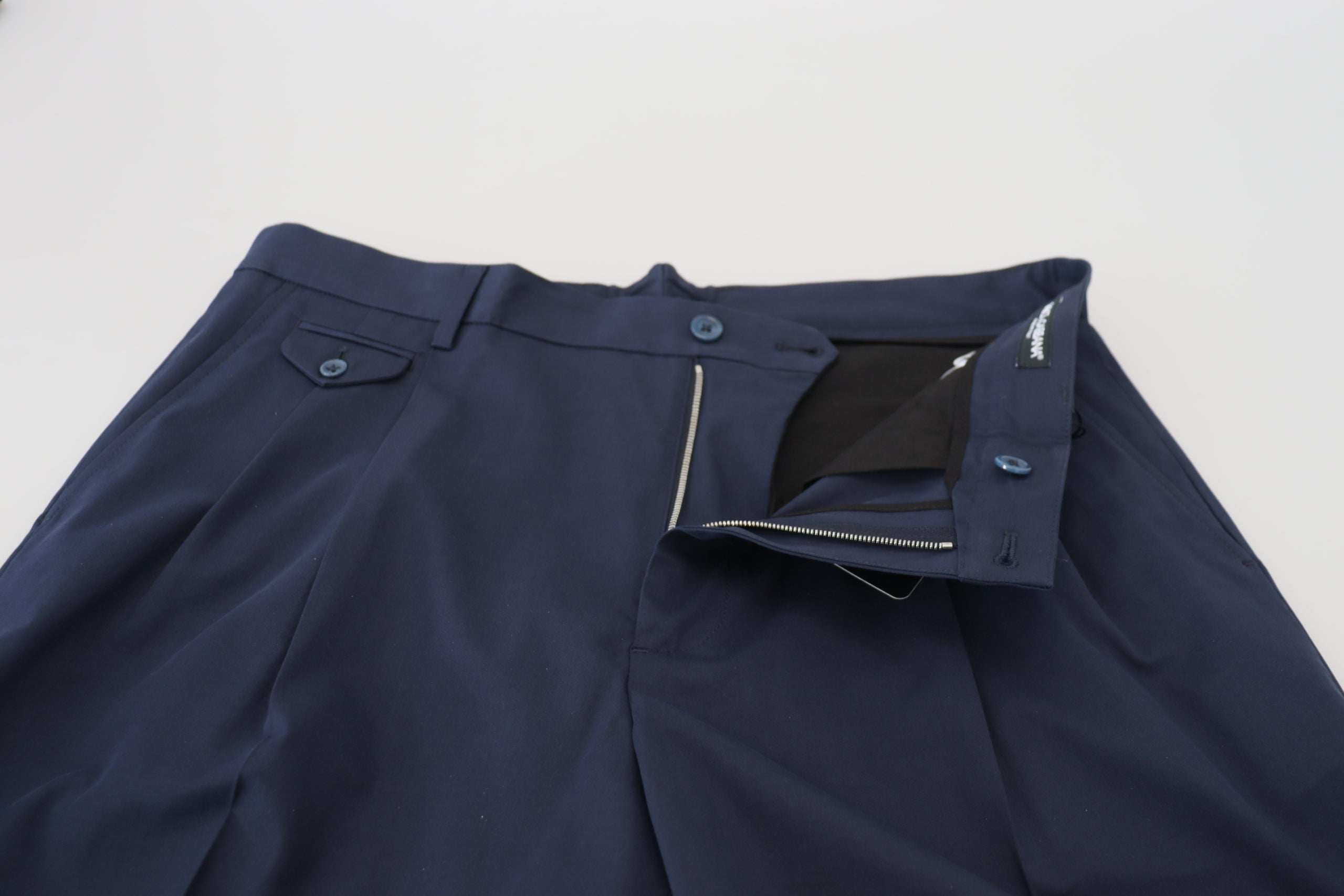 Dolce & Gabbana Blue Chinos Cotton Stretch Casual Shorts Dolce & Gabbana