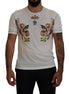 Dolce & Gabbana White Printed Short Sleeves Men T-shirt Dolce & Gabbana