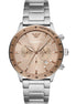 Emporio Armani Bronze and Silver Steel Chronograph Watch Emporio Armani