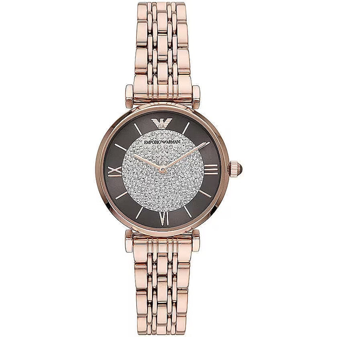 Emporio Armani Elegant Rose Gold-Tone Ladies Watch Emporio Armani