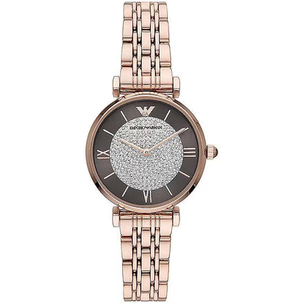 Emporio Armani Elegant Rose Gold-Tone Ladies Watch Emporio Armani