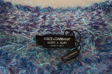 Dolce & Gabbana Multicolor Polyester Fringes Coat Jacket Dolce & Gabbana