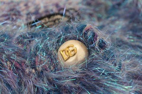 Dolce & Gabbana Multicolor Polyester Fringes Coat Jacket Dolce & Gabbana