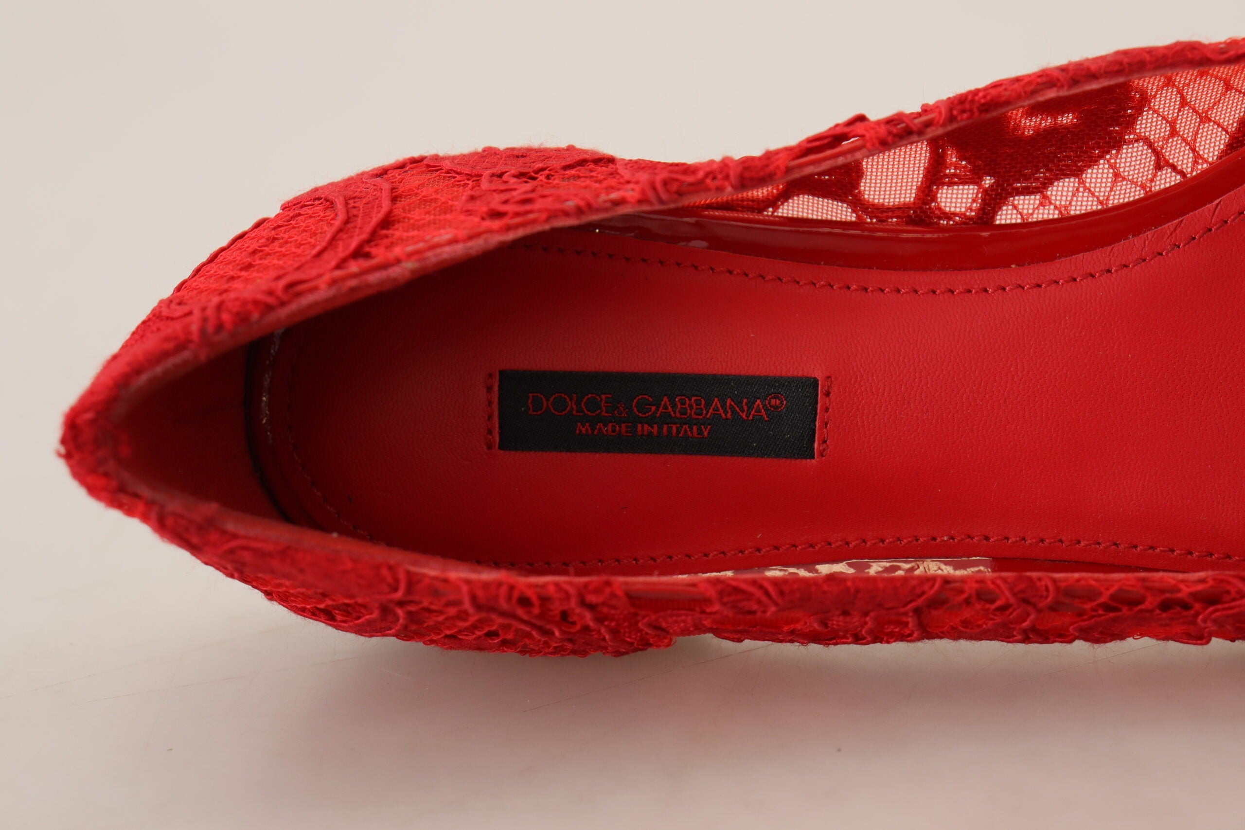 Dolce & Gabbana Red Taormina Crystals Loafers Flats Shoes Dolce & Gabbana
