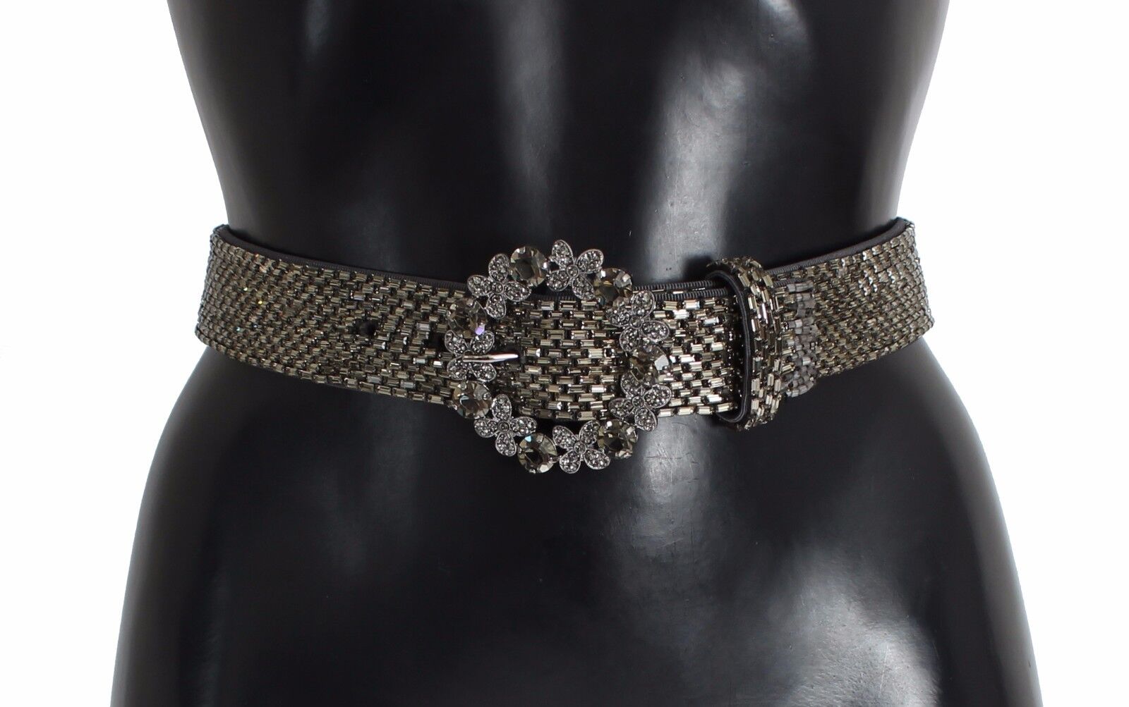 Dolce & Gabbana Multicolor Wide Crystal Buckle Sequined Belt Dolce & Gabbana