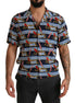 Dolce & Gabbana Multicolor Beach Chair Short Sleeves Shirt Dolce & Gabbana