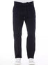 Alpha Studio Blue Cotton Men Pant Alpha Studio