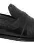 Dolce & Gabbana Black Leather Slipper Loafers Stitched Shoes Dolce & Gabbana