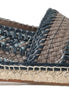 Dolce & Gabbana Blue Gray Leather Buffalo Espadrille Shoes Dolce & Gabbana