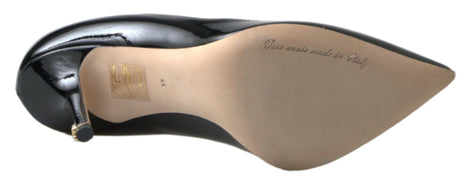 Dolce & Gabbana Black Patent Leather High Heels Pumps Shoes Dolce & Gabbana