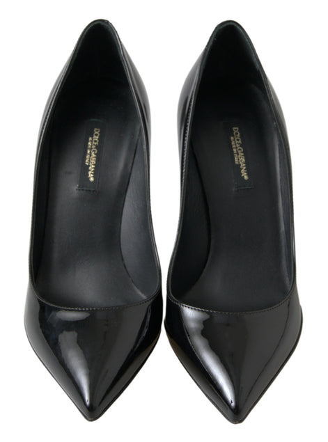 Dolce & Gabbana Black Patent Leather High Heels Pumps Shoes Dolce & Gabbana