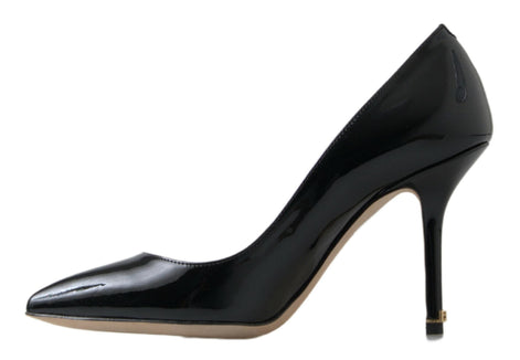 Dolce & Gabbana Black Patent Leather High Heels Pumps Shoes Dolce & Gabbana