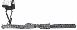 Dolce & Gabbana Gray Polka Dot Silk Adjustable Men Neck Papillon Bow Tie Dolce & Gabbana