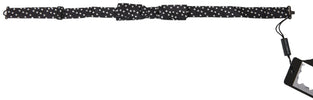 Dolce & Gabbana Black Polka Dot Silk Adjustable Men Neck Papillon Bow Tie Dolce & Gabbana