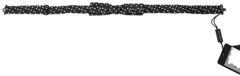 Dolce & Gabbana Black Polka Dot Silk Adjustable Men Neck Papillon Bow Tie Dolce & Gabbana