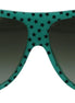 Dolce & Gabbana Green Stars Acetate Square Shades Sunglasses Dolce & Gabbana