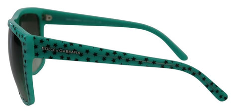 Dolce & Gabbana Green Stars Acetate Square Shades Sunglasses Dolce & Gabbana