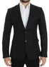 Dolce & Gabbana Black silk slim fit blazer Dolce & Gabbana