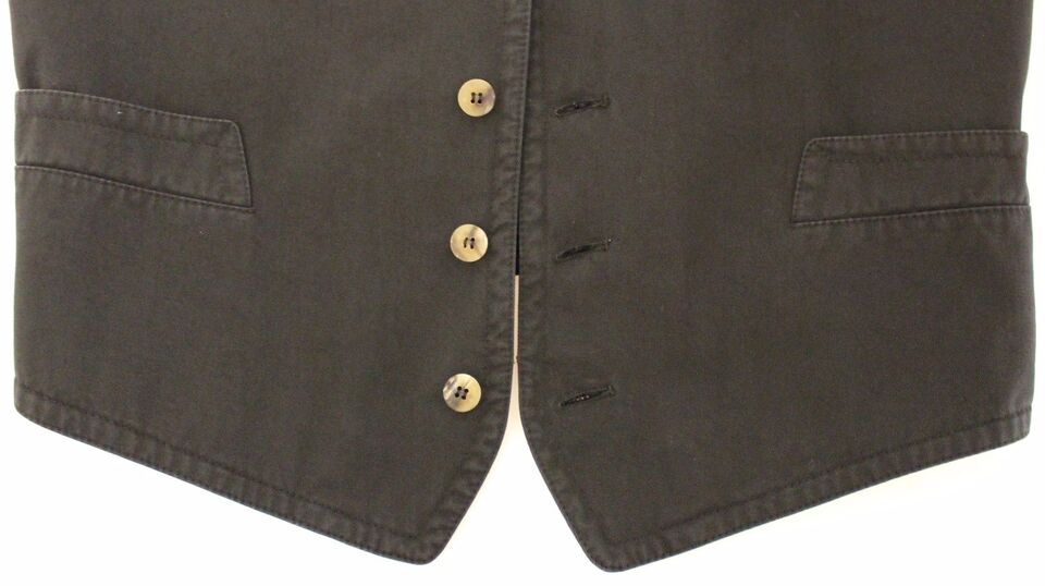 Dolce & Gabbana Black Cotton Blend Dress Vest Gilet Dolce & Gabbana