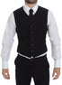 Dolce & Gabbana Black Flax Cotton Dress Vest Blazer Dolce & Gabbana