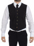 Dolce & Gabbana Black Cotton Viscose Dress Vest Blazer Dolce & Gabbana
