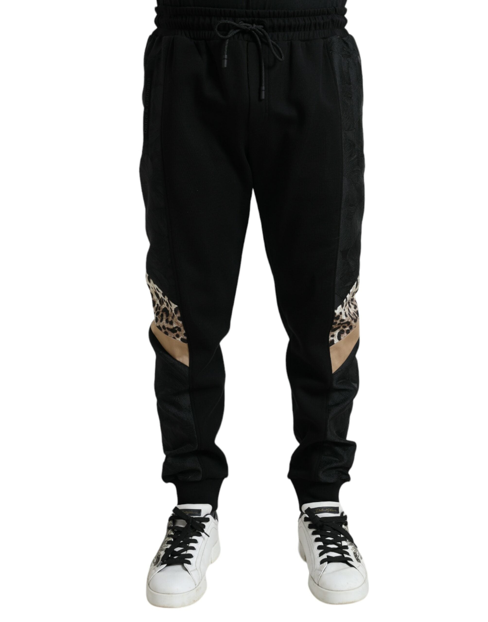 Dolce & Gabbana Black Cotton Slim Stretch Jogger Pants Dolce & Gabbana
