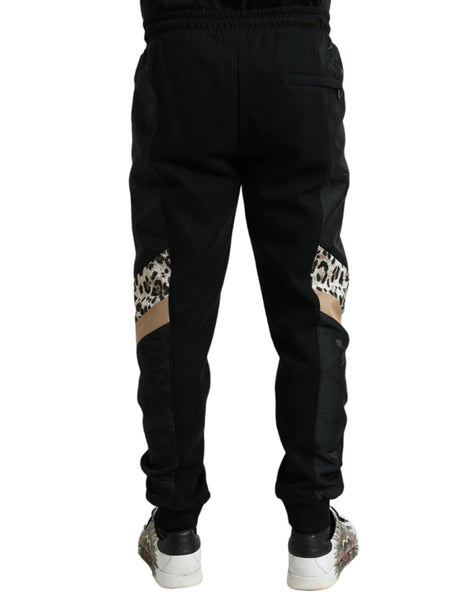 Dolce & Gabbana Black Cotton Slim Stretch Jogger Pants Dolce & Gabbana