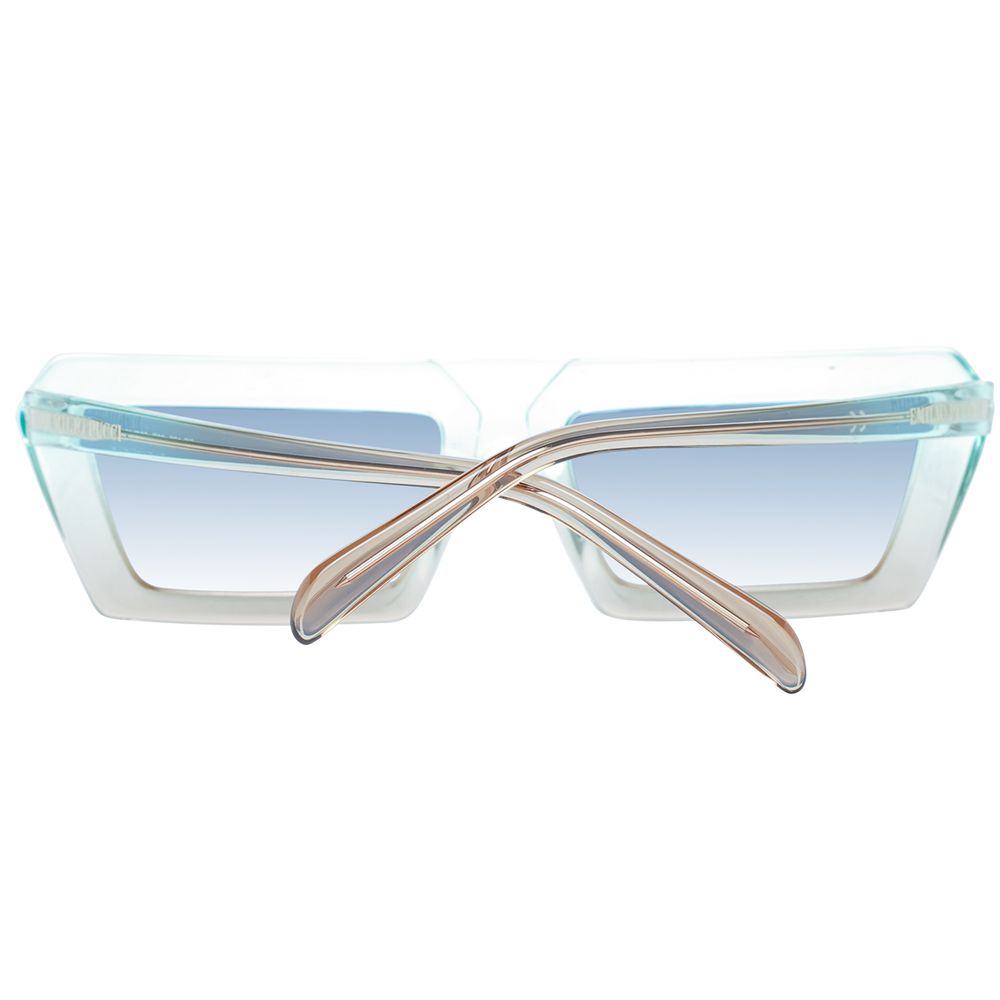Emilio Pucci Turquoise Plastic Sunglasses Emilio Pucci
