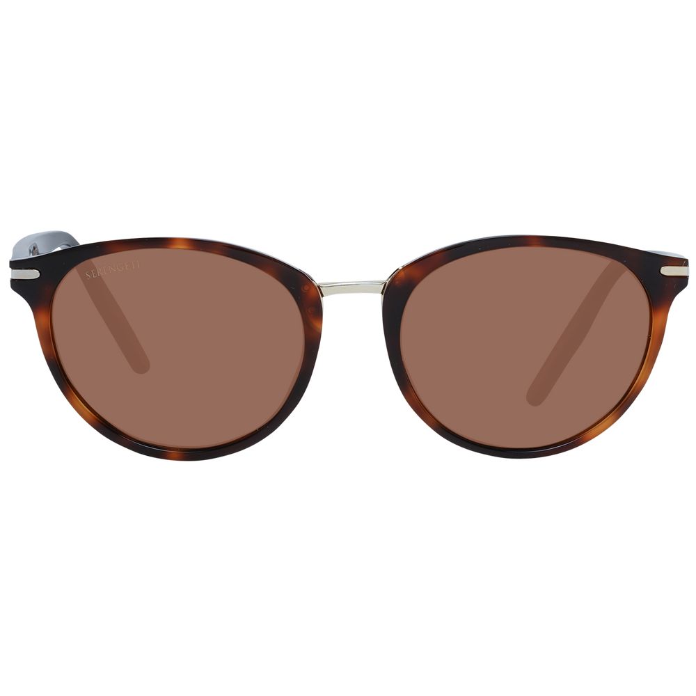 Serengeti Brown Acetate & Metal Sunglasses Serengeti