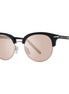 Serengeti Black Acetate & Metal Sunglasses Serengeti