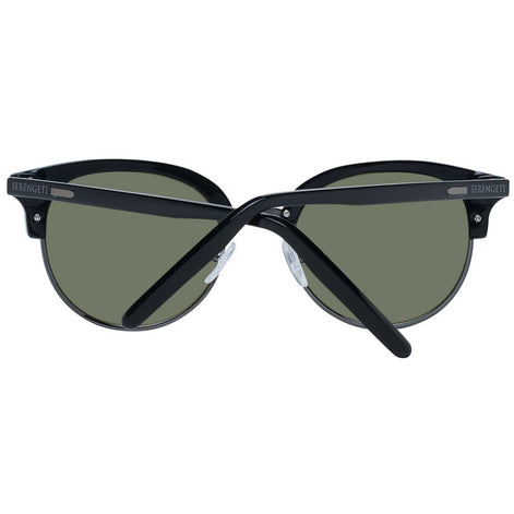 Serengeti Black Acetate & Metal Sunglasses Serengeti